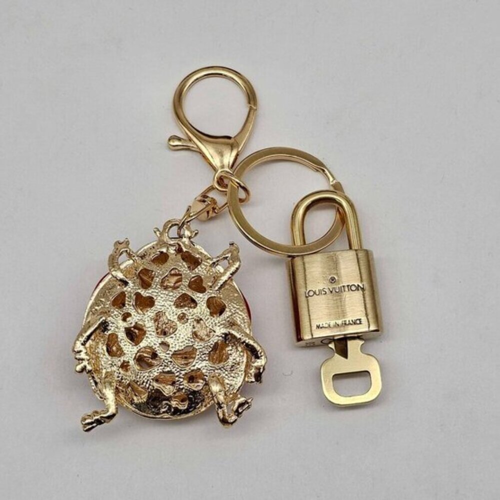 Authentic Louis Vuitton Lock & Key with unbranded Lady Bug Bagcharm, Keycharm - Picture 4 of 7